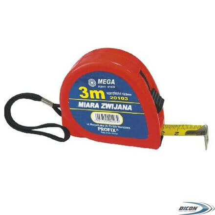 Ruletă de măsurat 2 m/13 mm MEGA 20102