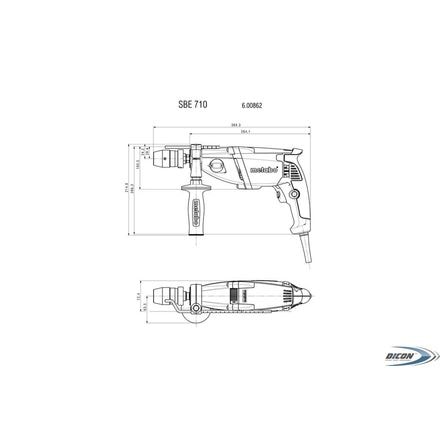 Mașina de găurit Metabo SBE 710