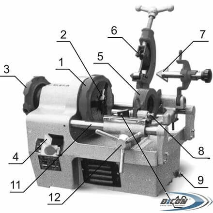 Mașina de filetat țevi electrică Proma ZPM-50