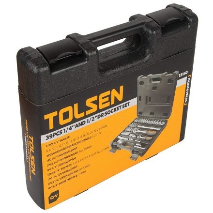 Головки торцевые набор 1/2&1/4 Профи 39 пр