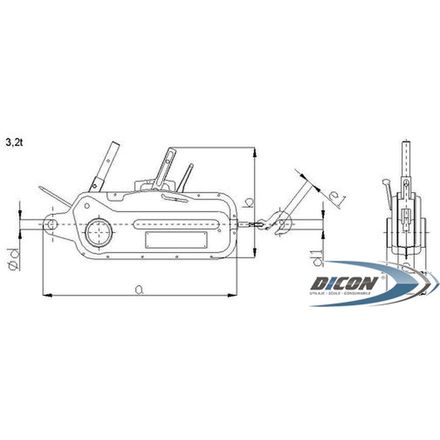 Монтажно-тяговый механизм Brano 30-11 3.2T